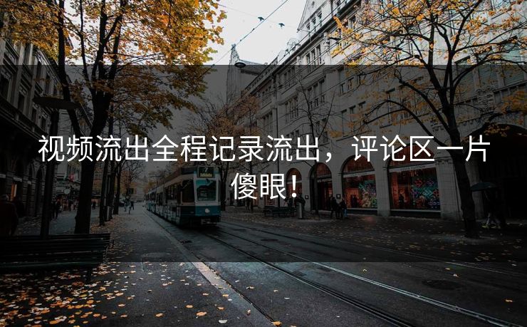视频流出全程记录流出，评论区一片傻眼！